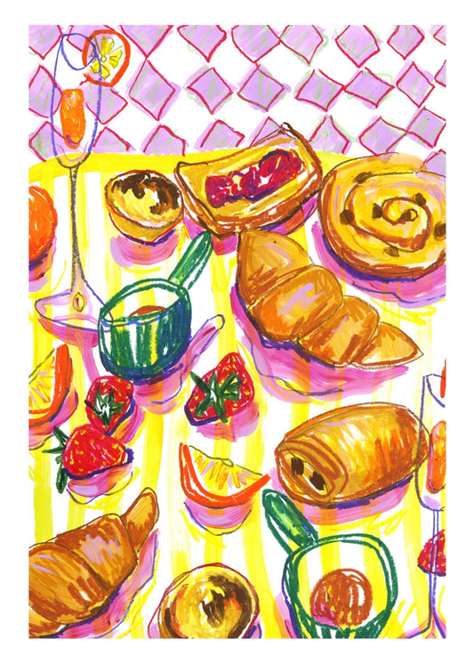 Breakfast Pastries fine art print