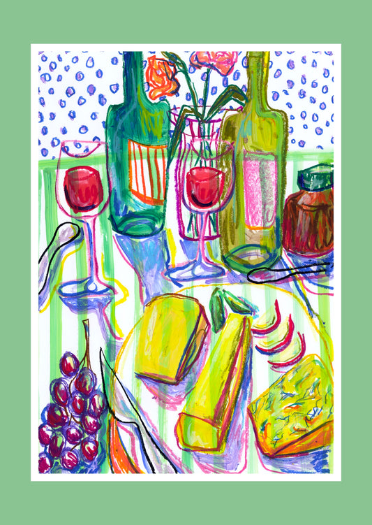 Cheese & Wine Night fine art print