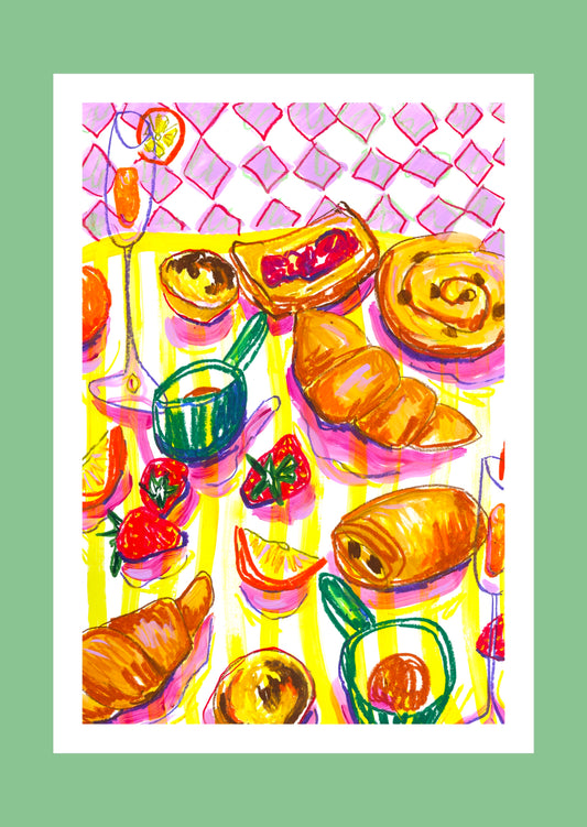 Breakfast Pastries fine art print